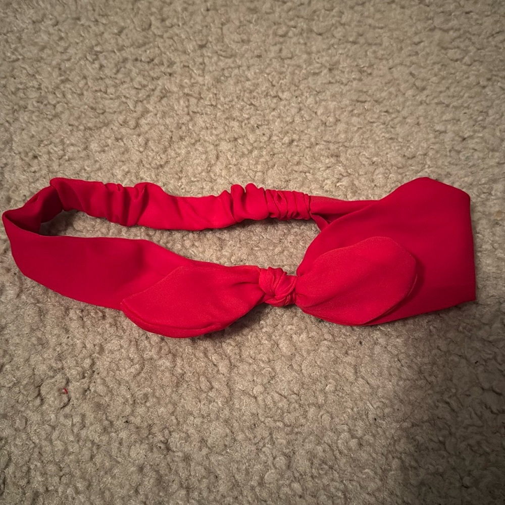 Forever 21 Bow Headband Size OS Color Red